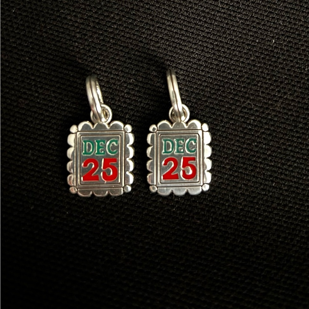 SOLD - Brighton Christmas Charms (set of 2) - Dec 25 design